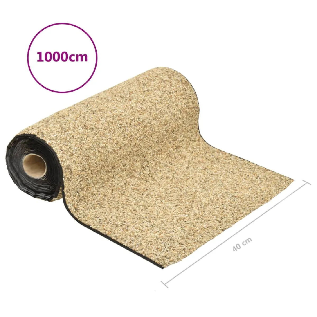 vidaXL Revêtement Sable 1000x40 cm