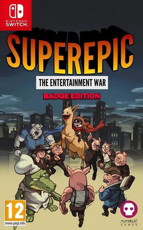 SuperEpic - The Entertainment War - Badge Edition - Nintendo Switch - Platform Game
