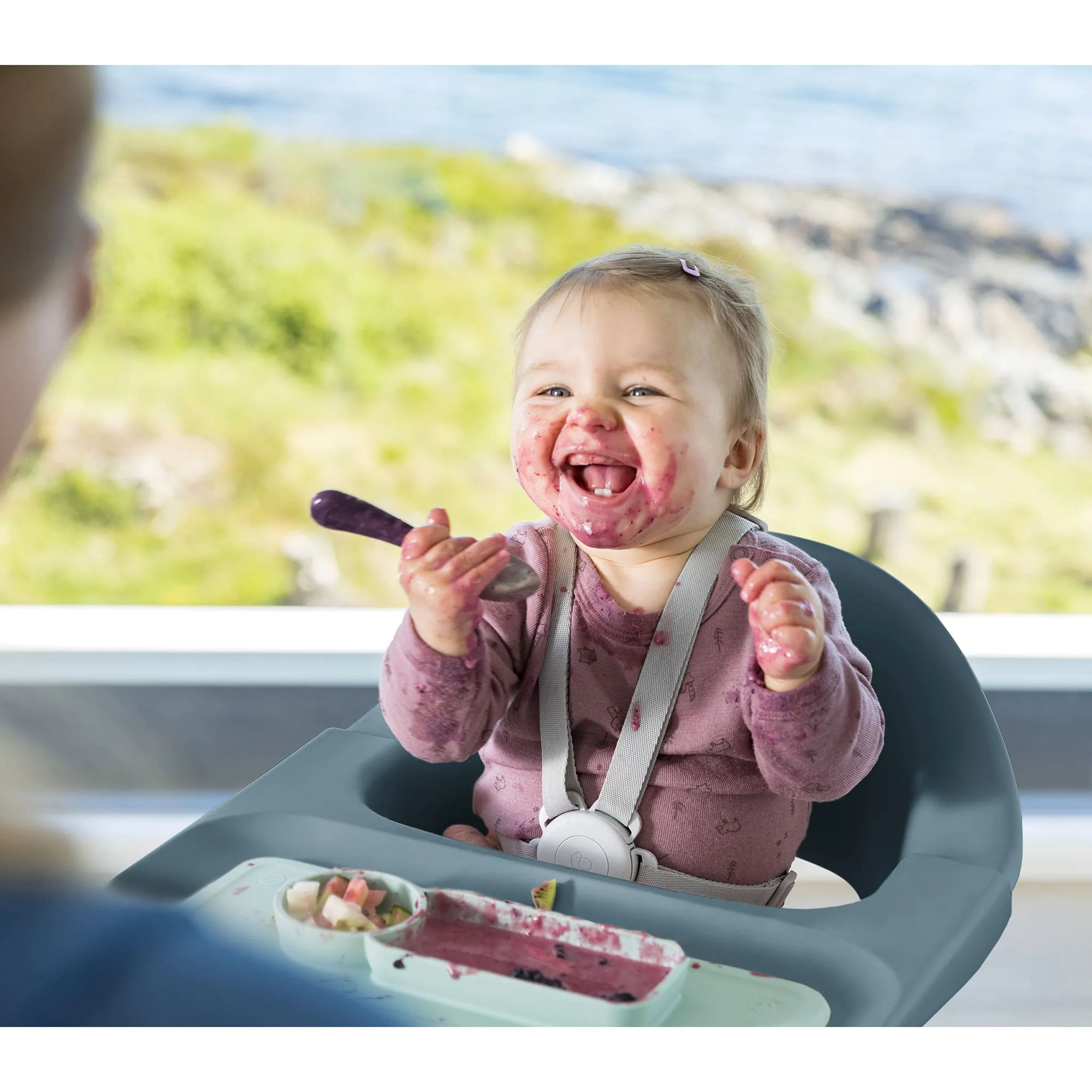 Stokke Chaise Haute Clikk - Fjord Bleu
