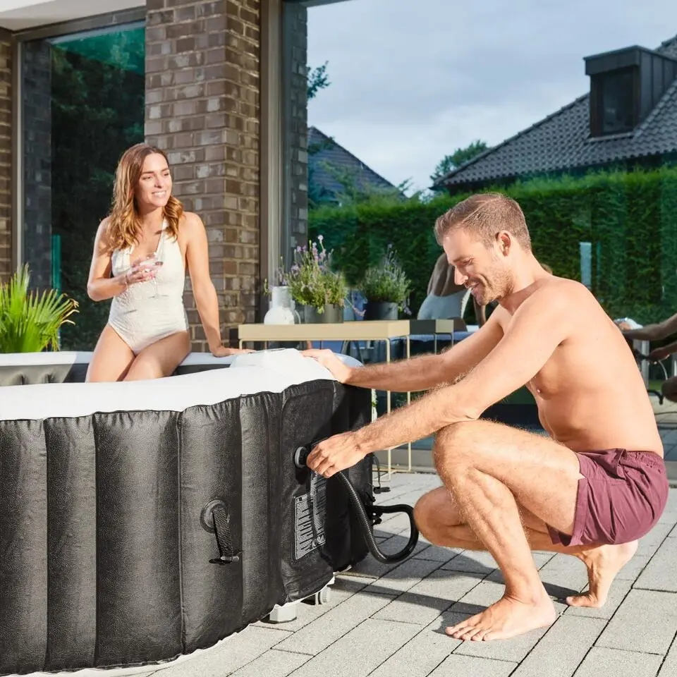 HOME DELUXE Opblaasbare Hottub Drop Zwart