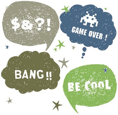 RoomMates Wallsticker Thought Bubbles