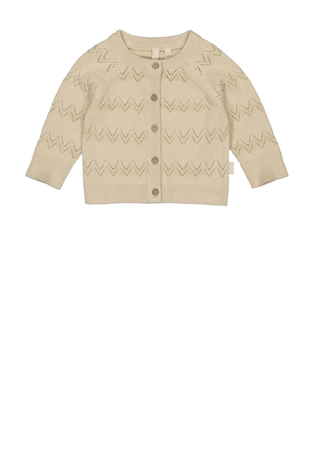 LEVV vest beige fijn gebreid
