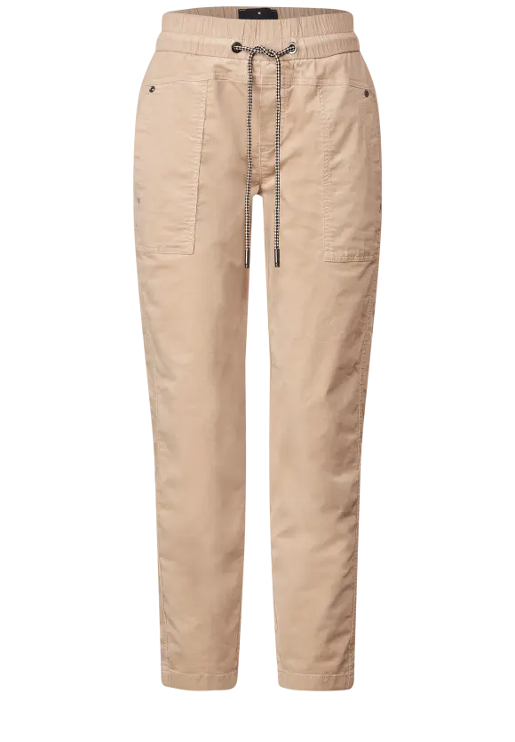 Loose Fit Cordhose - dull bleached sand