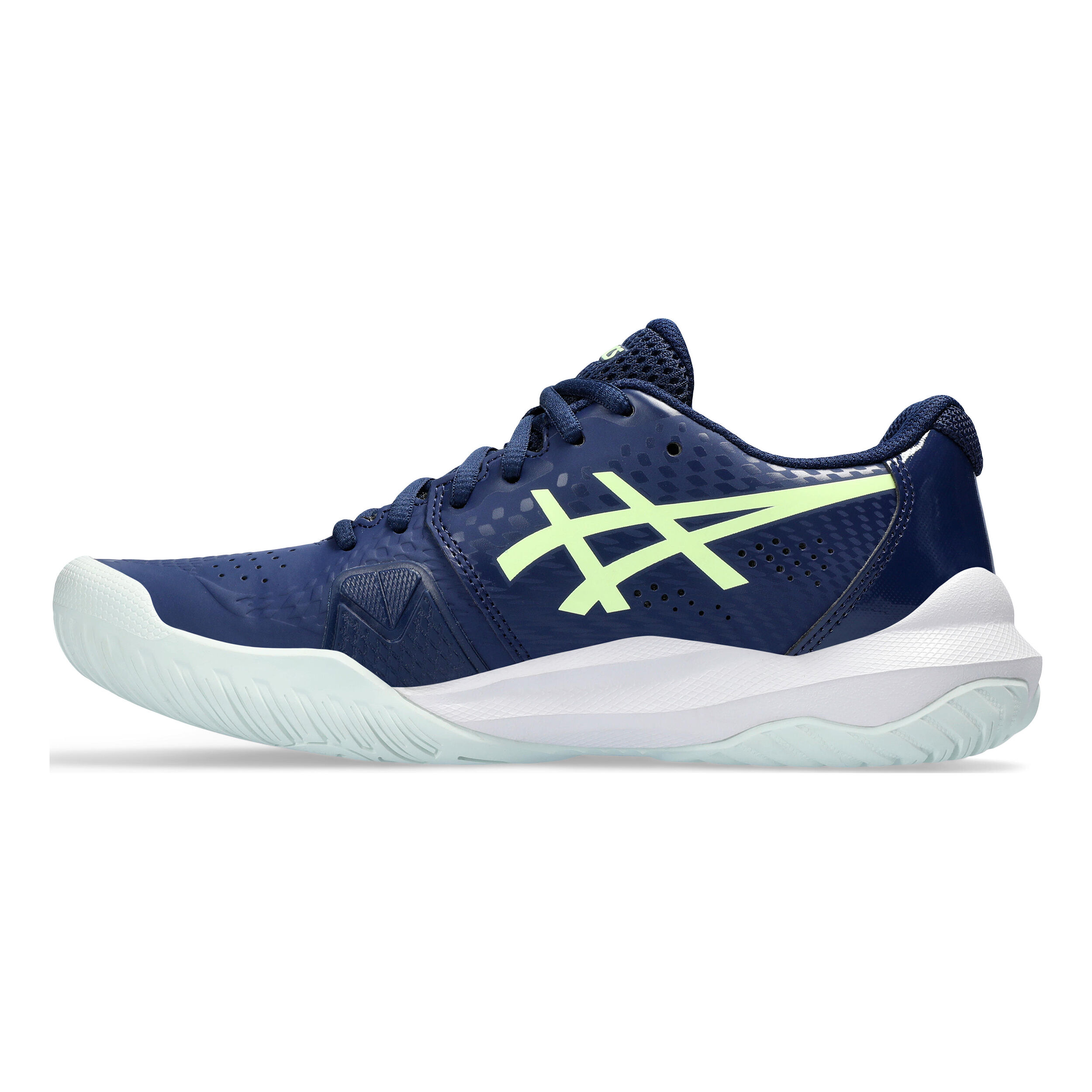 ASICS Gel-Challenger 14 Chaussures Toutes Surfaces Femmes - Bleu Foncé , Jaunes Fluo