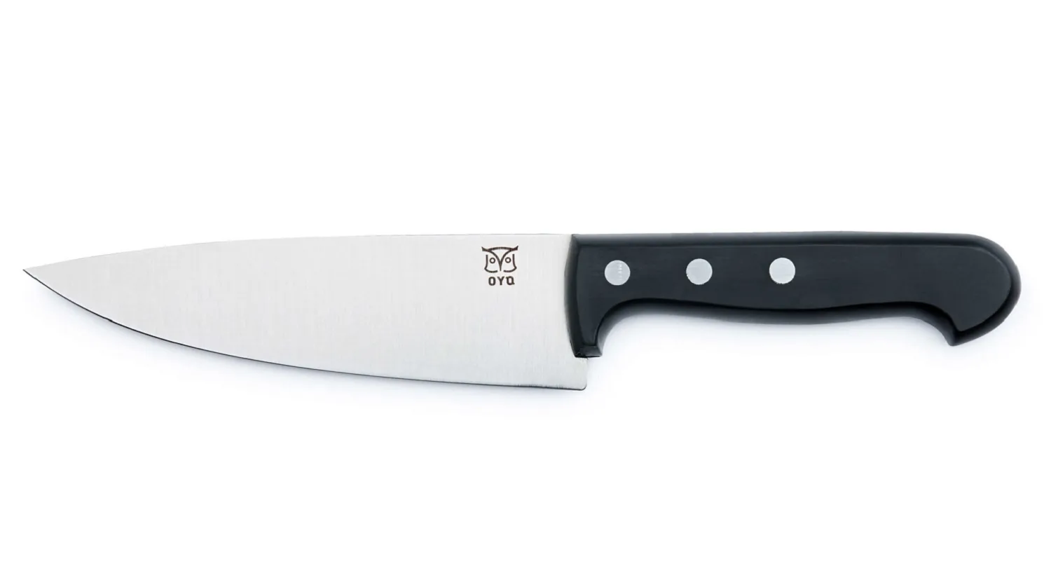 Øyo Budalen Liten Kokkekniv Sort Skaft, 16cm