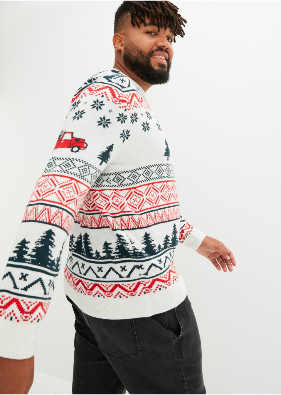 Pull avec motif de Noël