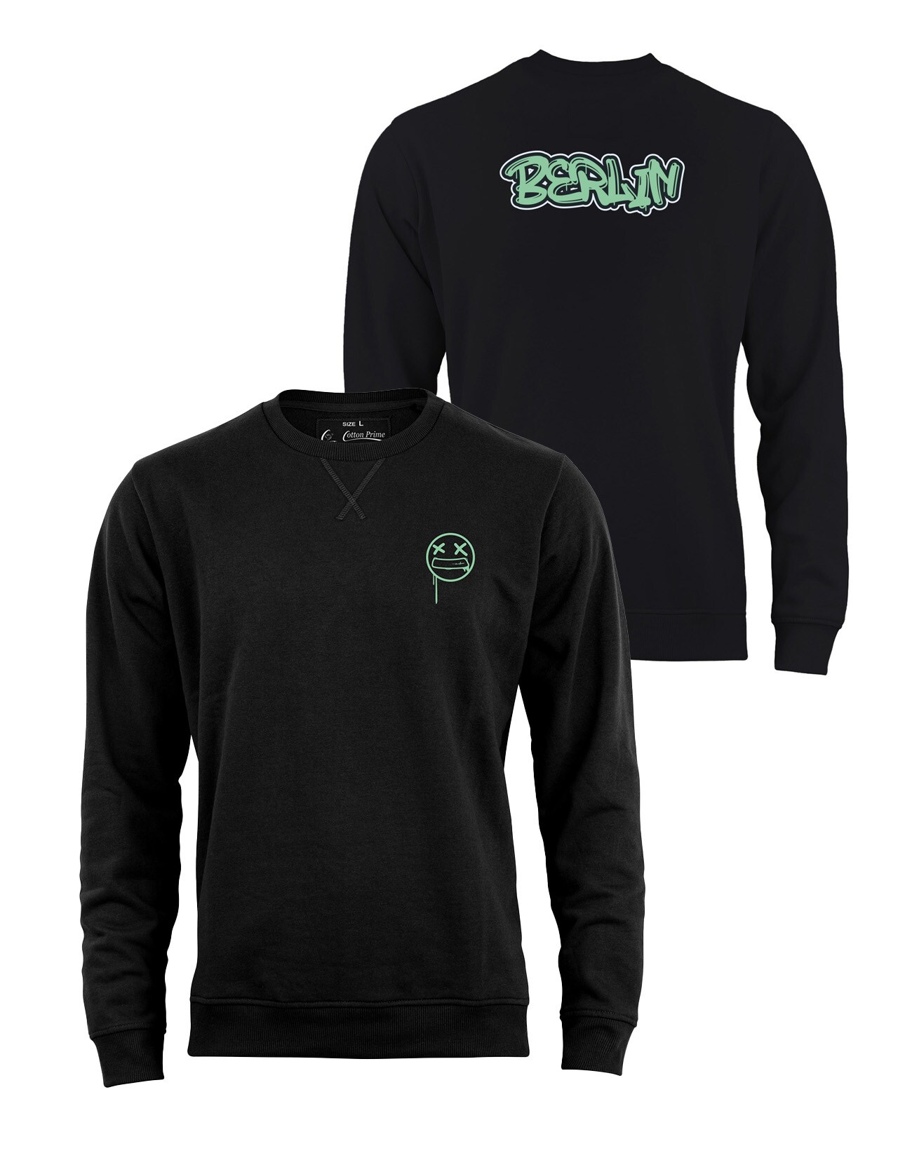 Cotton Prime® Sweatshirt Street Art Berlin - Weltenbummler Kollektion