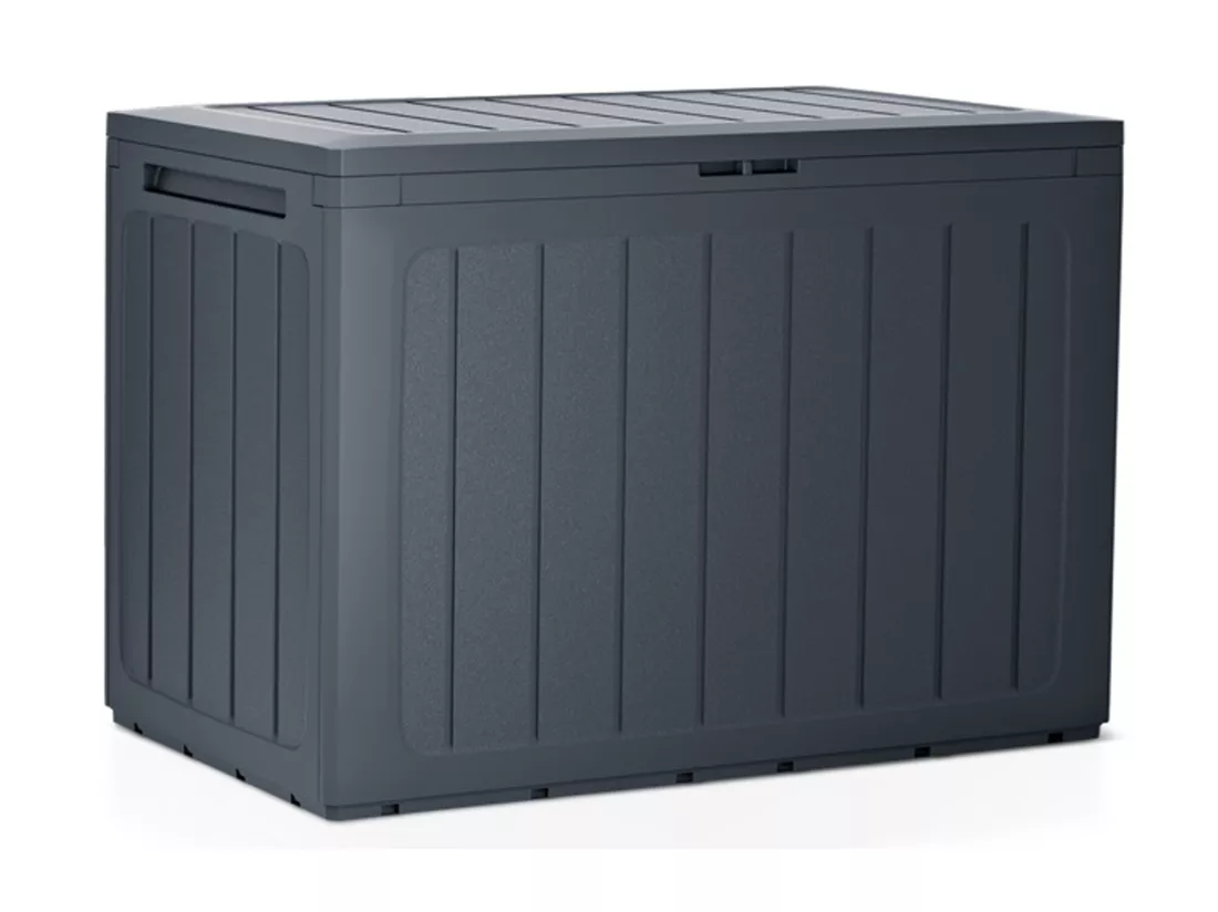 Boardebox Coffre de jardin 190l plastique anthracite 78 x 43,3 x 55 cm