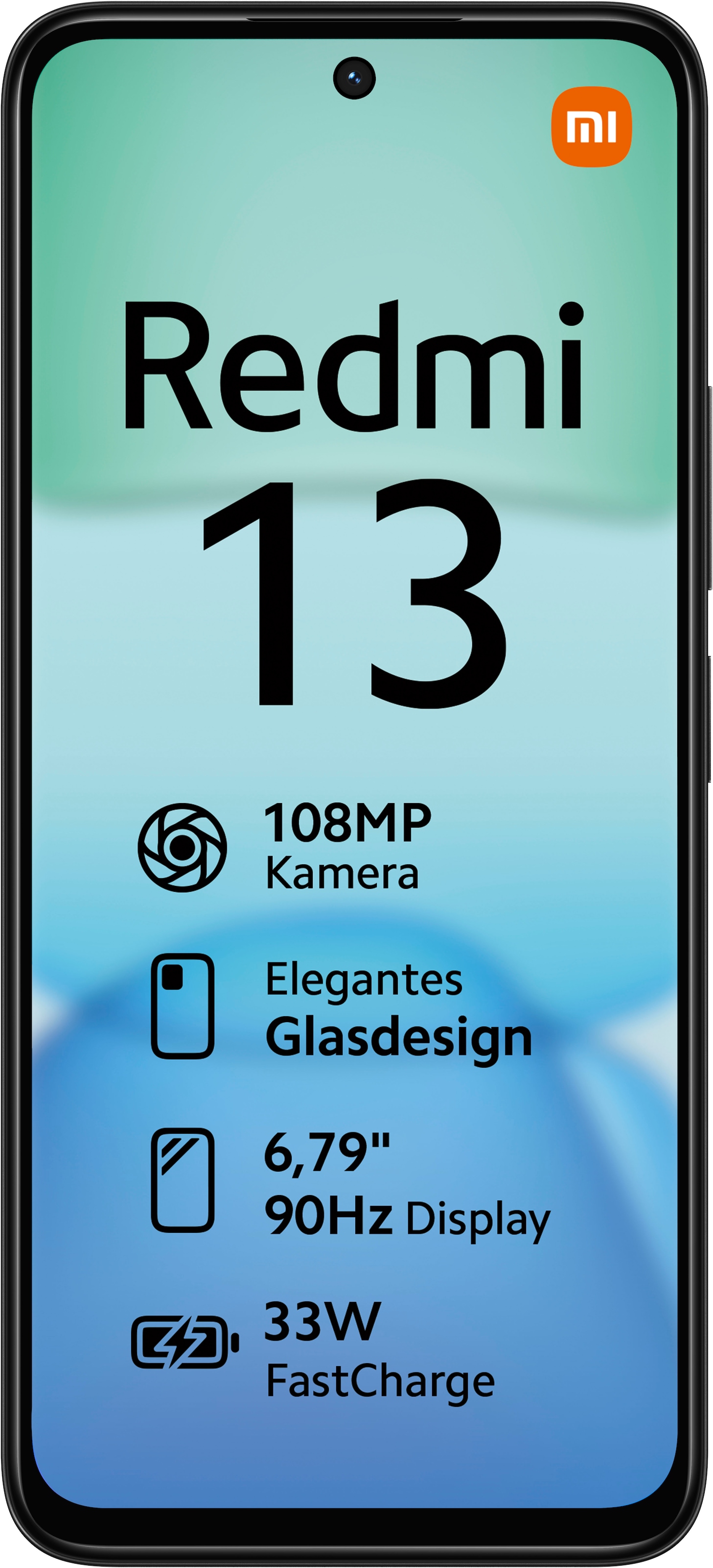 Xiaomi Smartphone »Redmi 13 6+128 GB« midnight black