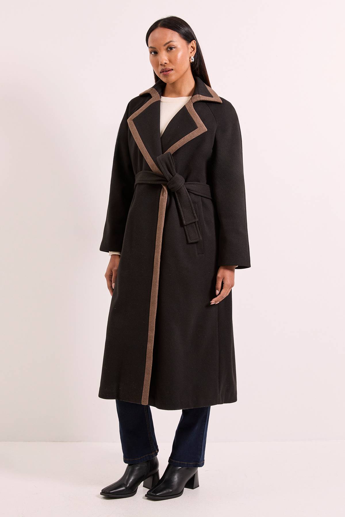 Wallis Manteau Croisé à Contraste Principles by Wallis
