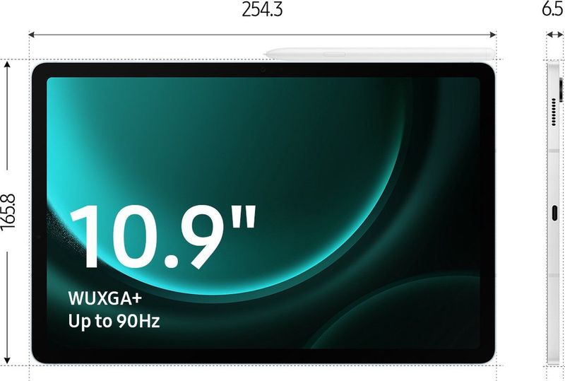 Samsung Galaxy Tab S9 FE - 5G - 128GB - Gray