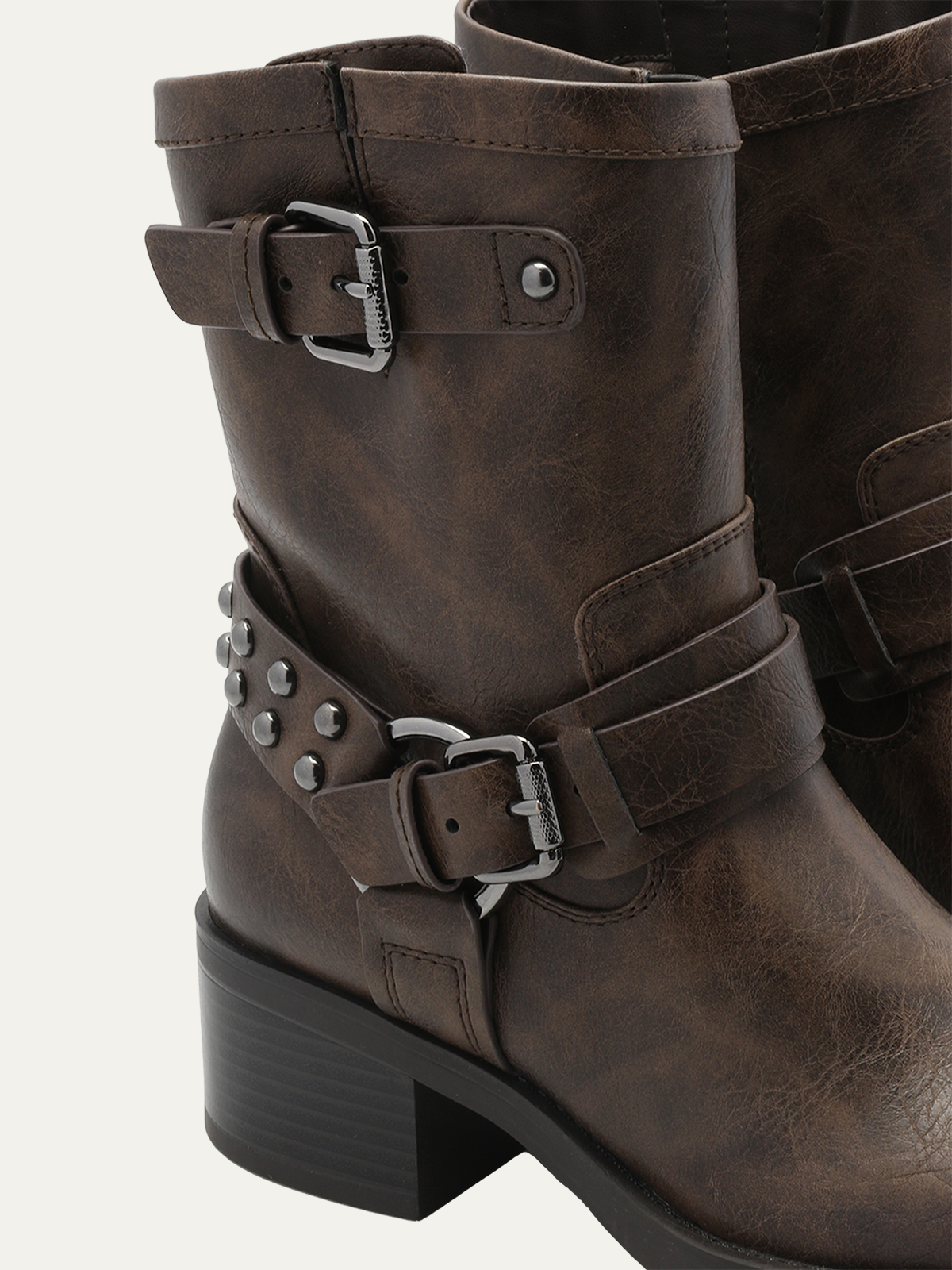 Camperos Low Bikerboot Brown - Trapes Sko