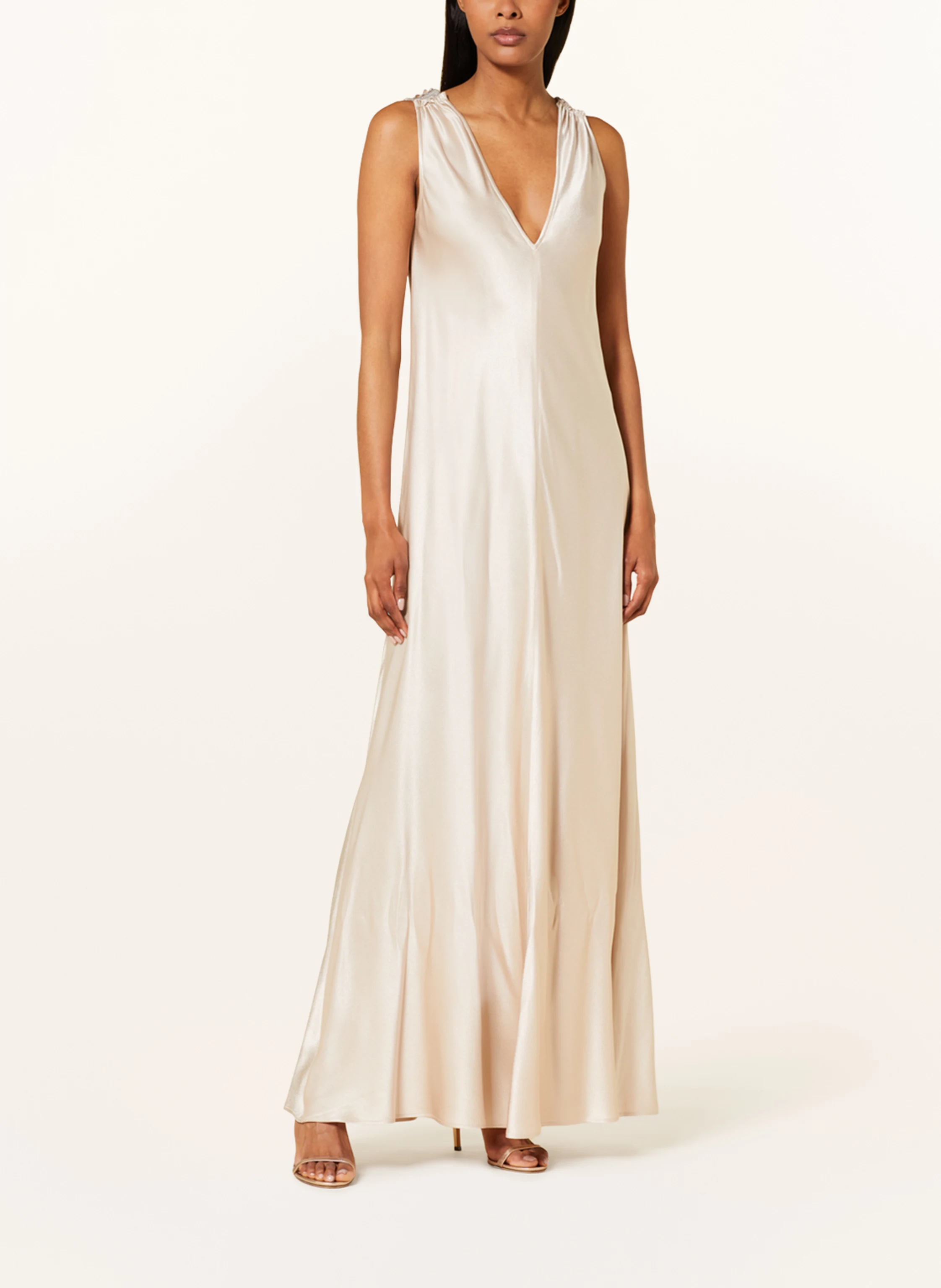 ANTONELLI firenze Abendkleid mit Seide und Schmuckperlen