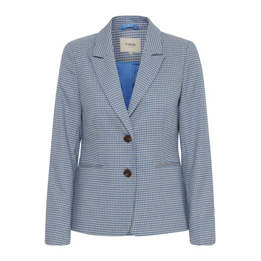 Fransa Nicol Blazer, Blue Houndstooth, 40