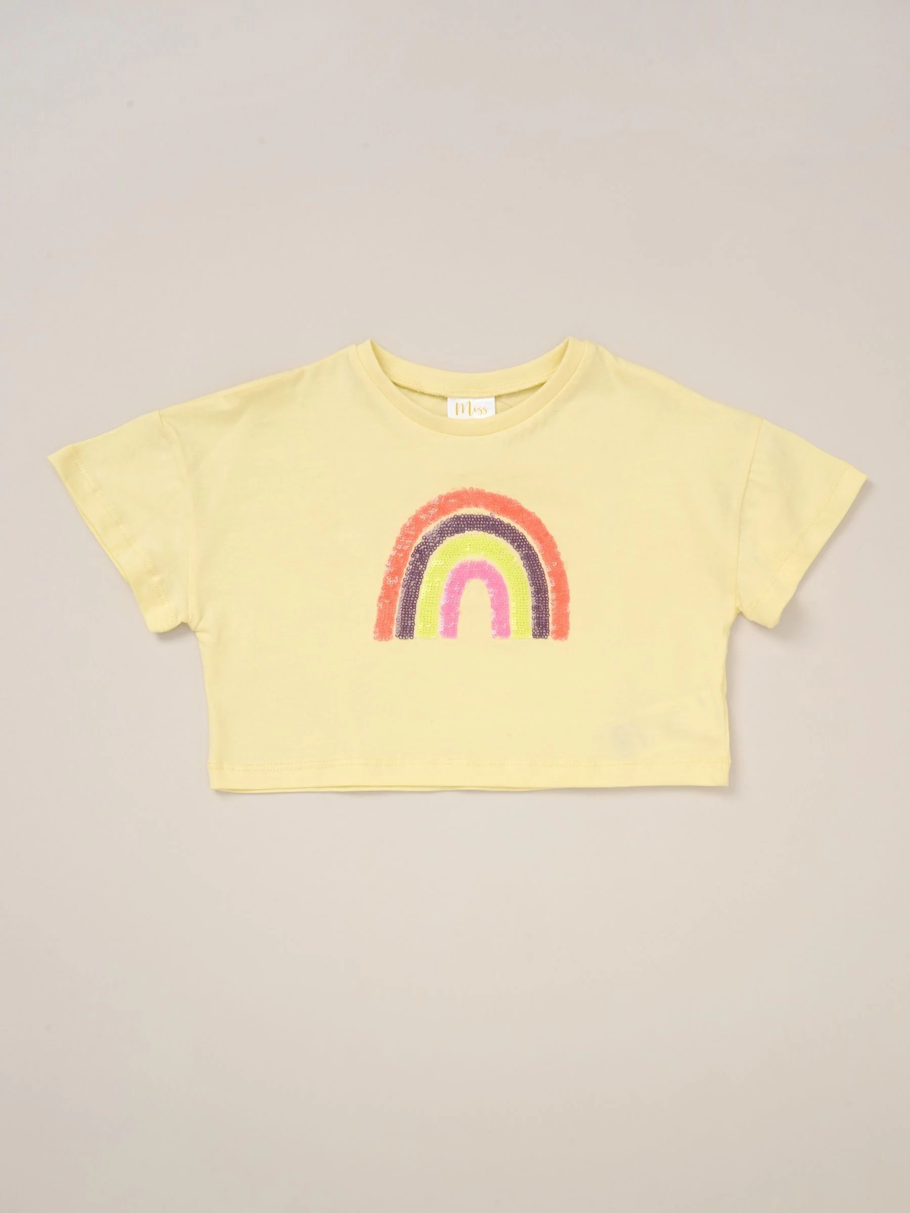 Miss Cropped Printed T-Shirt and Skirt Outfit Set