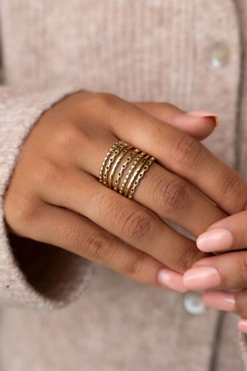 Statement kettingen ring
