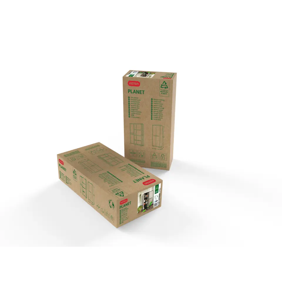 Keter Planet Opbergkast hoog - Multipurpose - 3 planken