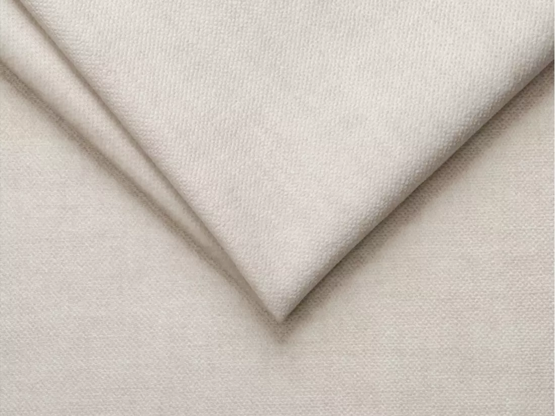 Canapé d'angle gauche convertible en velours beige SEPINA de Pascal Morabito