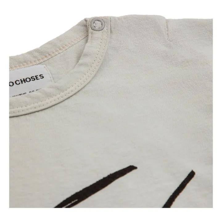 Bobo Choses T-Shirt Coton Bio Tambour | Gris galet