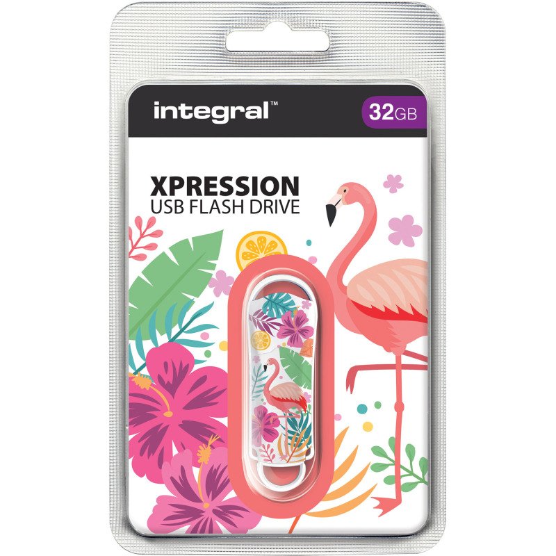 Integral clé USB Flamingo Xpression 32 Go Usb 2.0 (Usb-A) A motifs