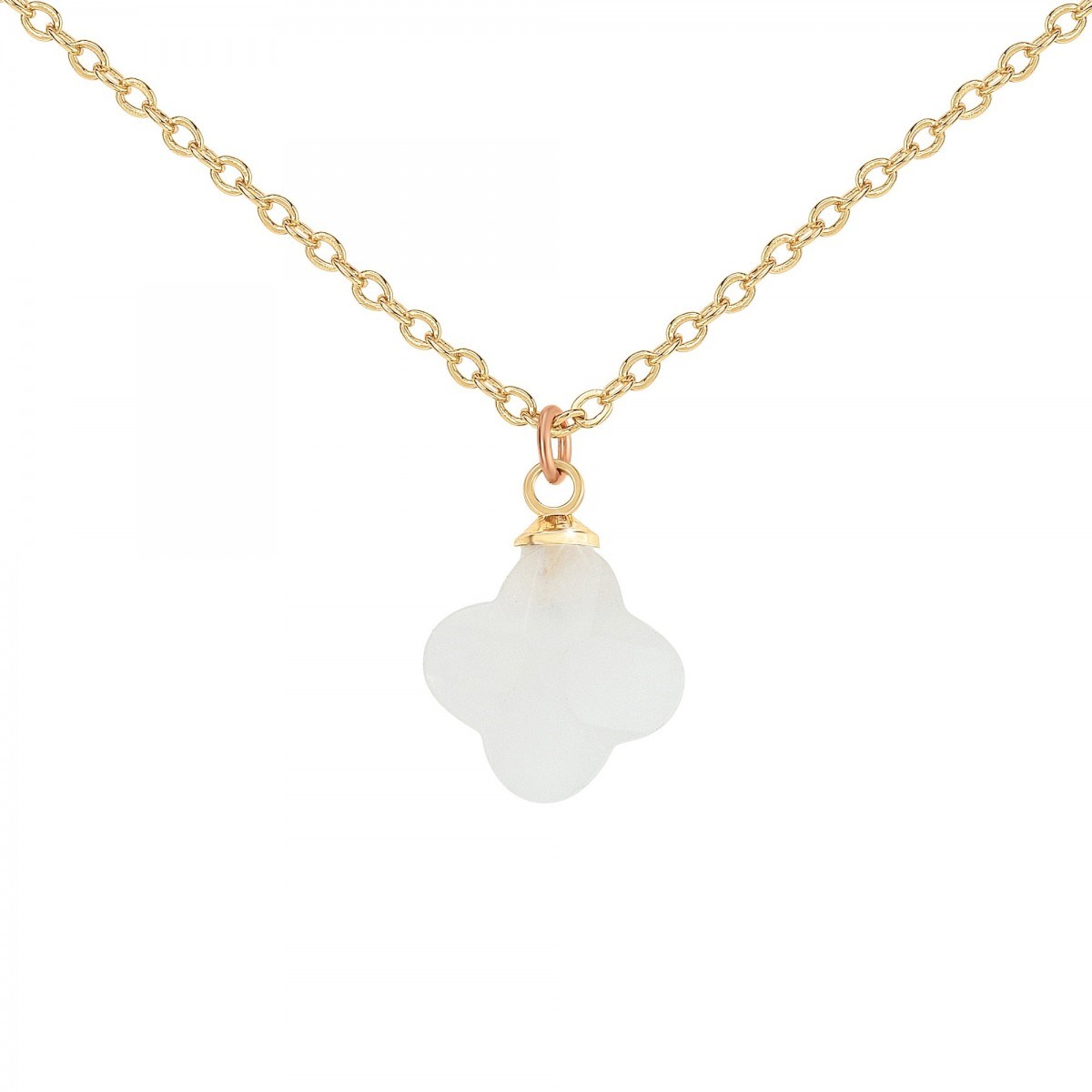 Collier SC Bohème orné d'un quartz blanc
