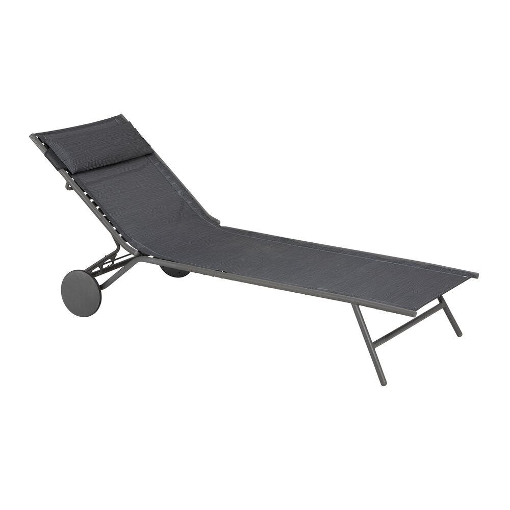Sonnenliege Miami II Batyline® Duo Grau Obsidian
