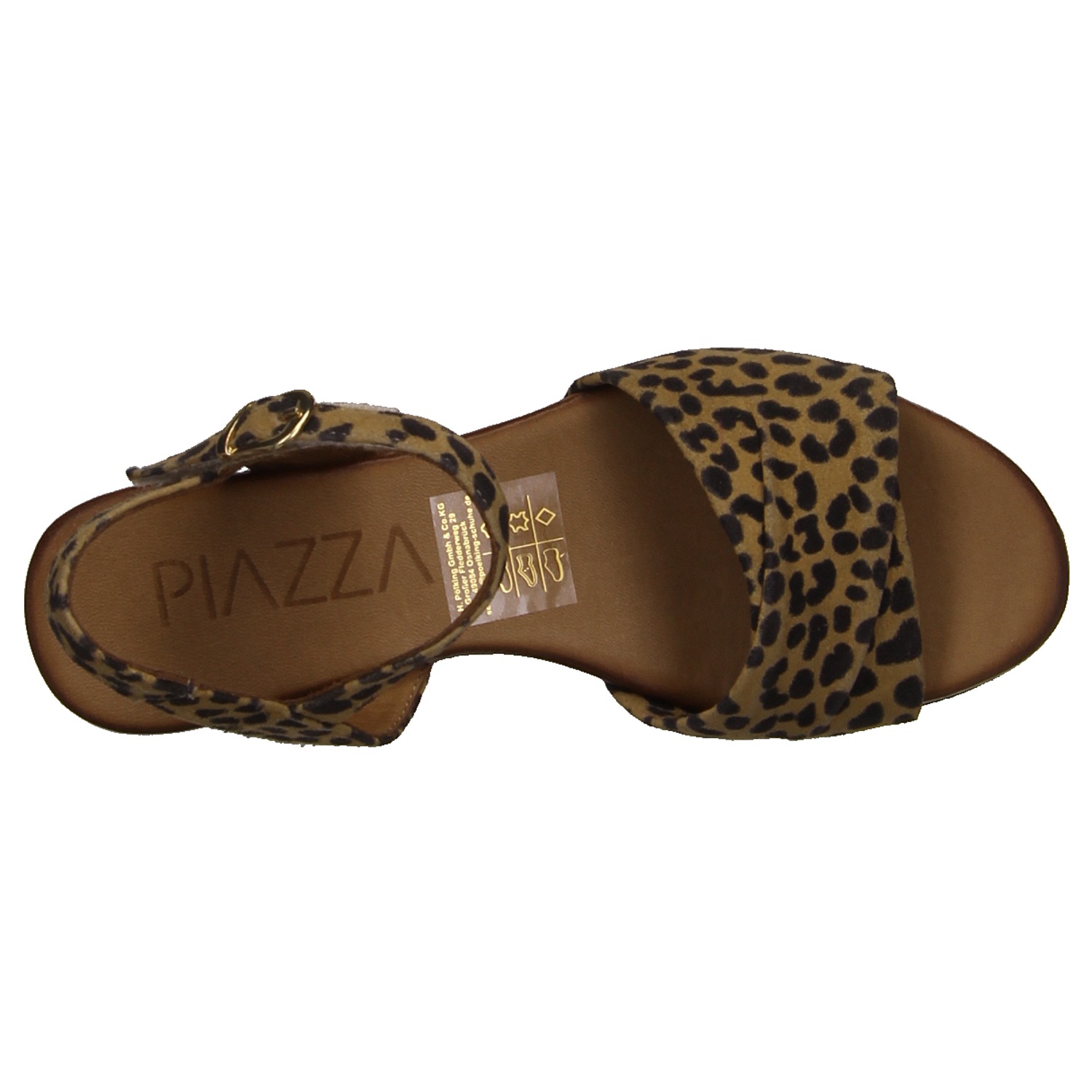 Piazza Sandalette Animal Print braun