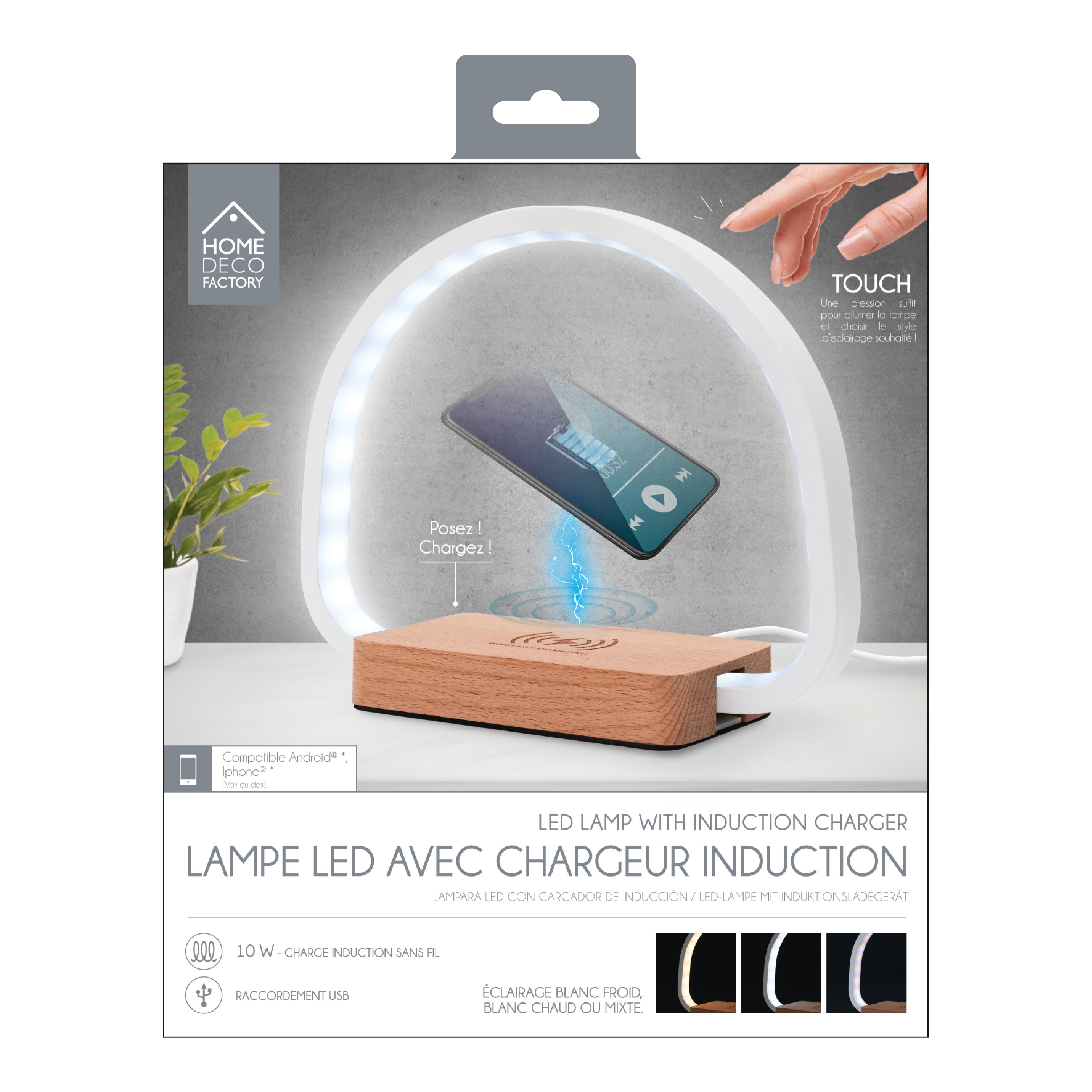 LAMPE LED CHARGEUR INDUCTION