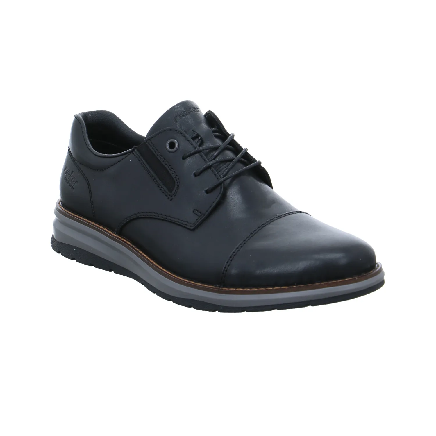 RIEKER Halbschuh-City Schwarz Leder