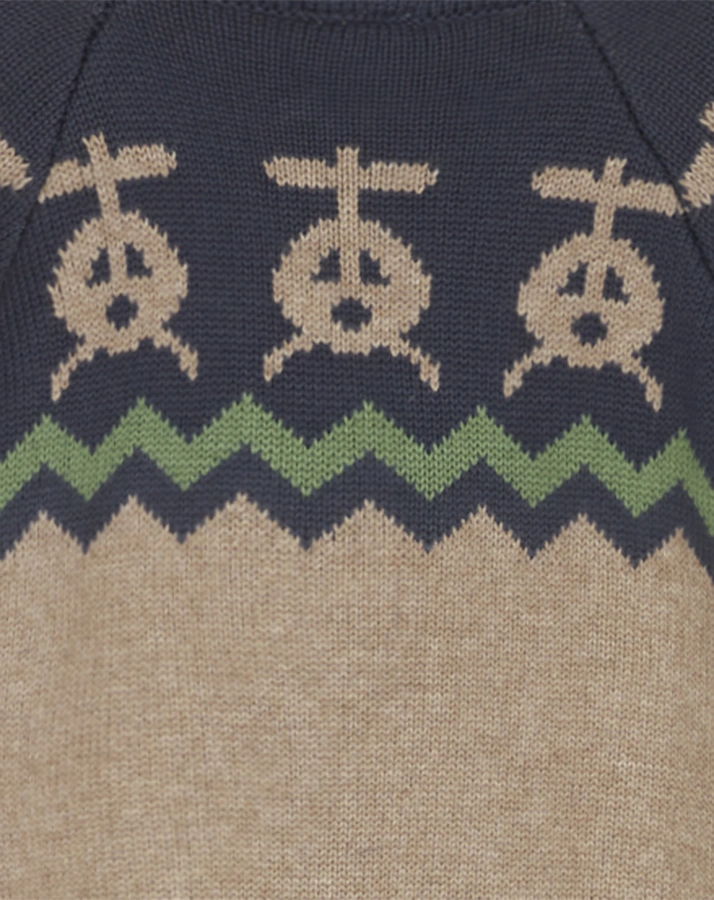 Strickpullover PORTER in deep brown melange