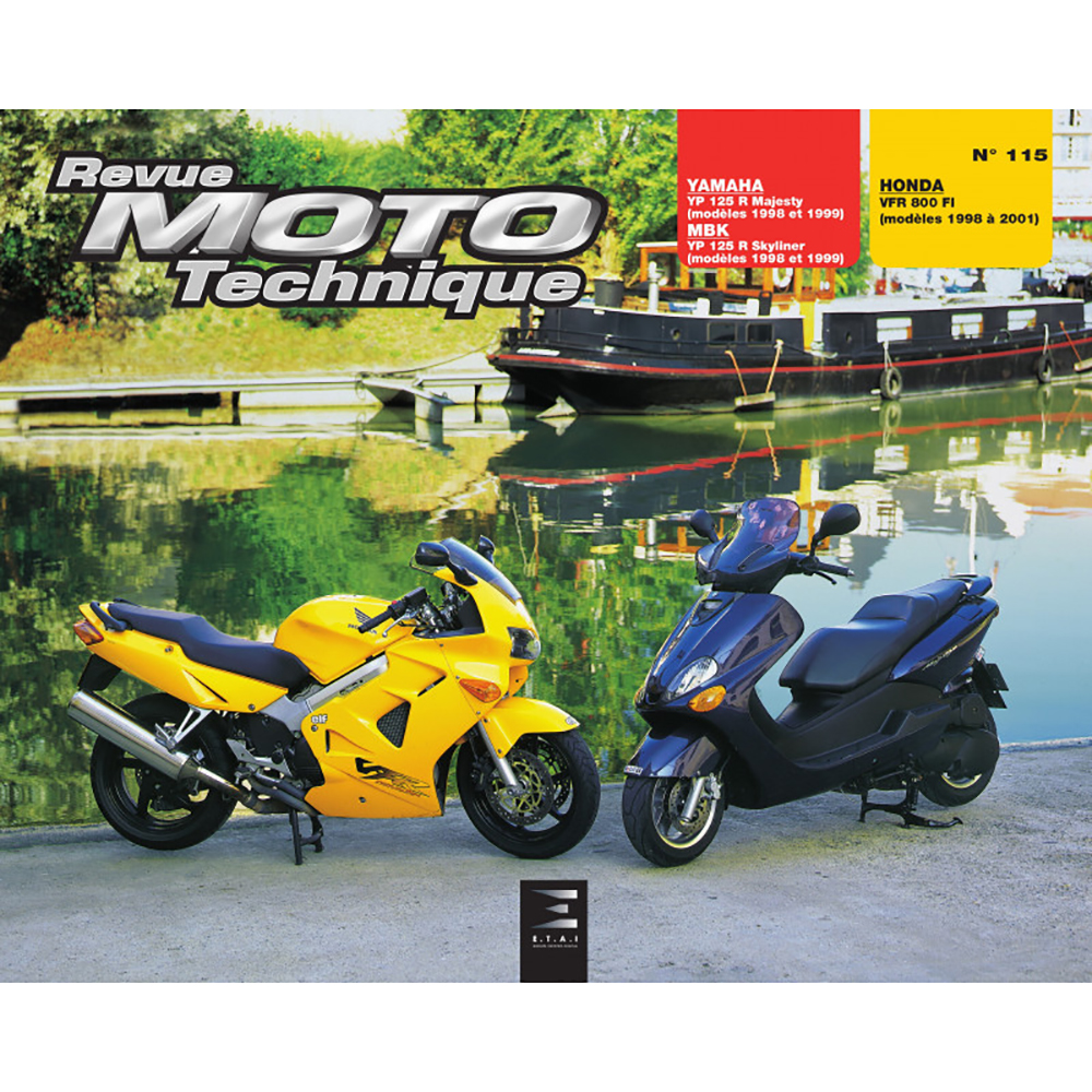 Etai - RMT 115.2 YAMAHA YP125 MAJESTY (MBK SKYLINER) (98-99) et HONDA VFR800 (98-2001)