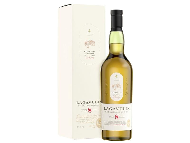 Lagavulin Whisky Single Malt 8 Jahre 0.7 l Hochprozentige Spirituosen Spezialität mit frischen Noten