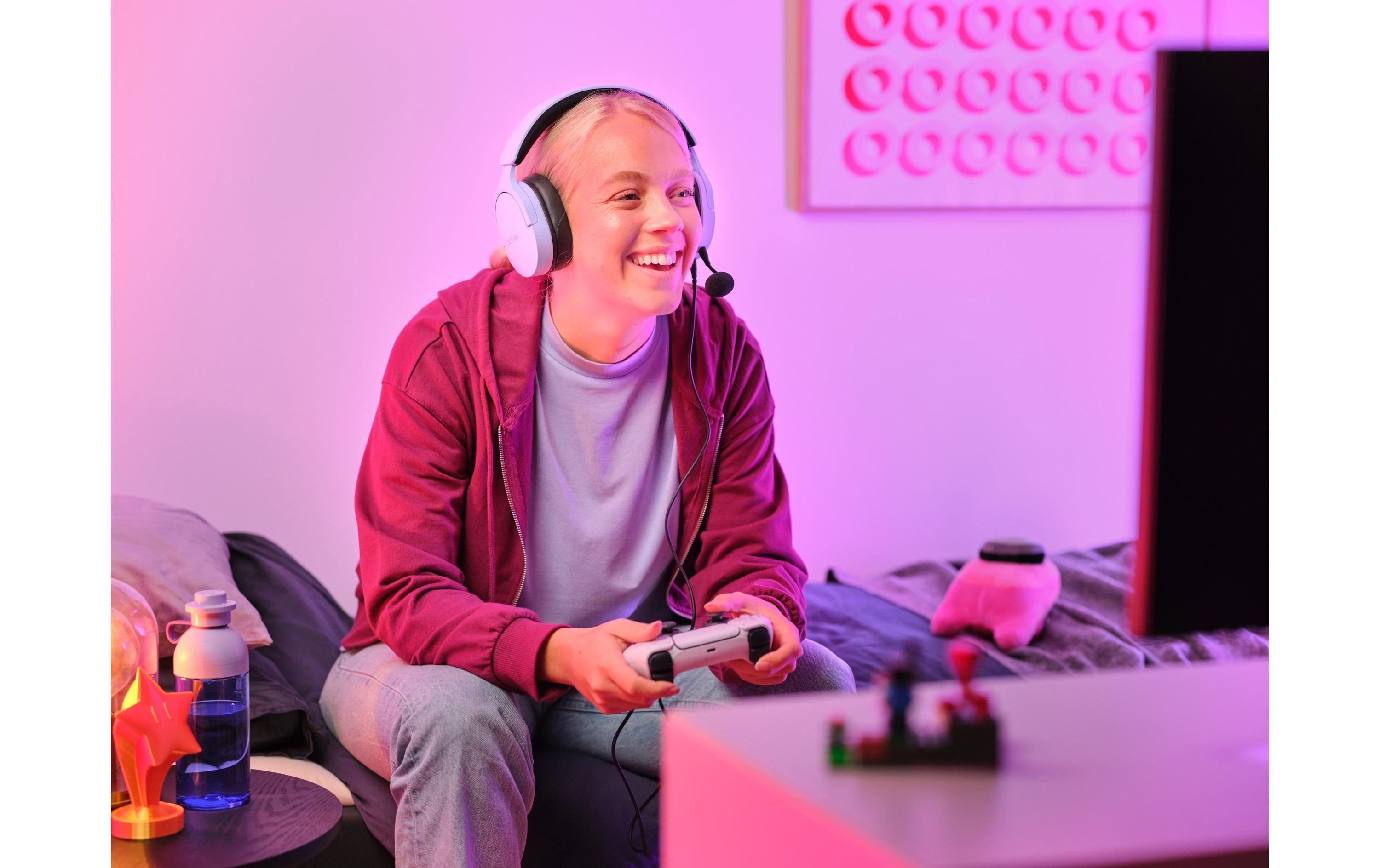 Headset GXT 489P FAYZO Schwarz/ViolettLeistungsstarkes, ohrumschliessendes Gaming-Headset, hergestellt für PC, Laptop und Konsolen