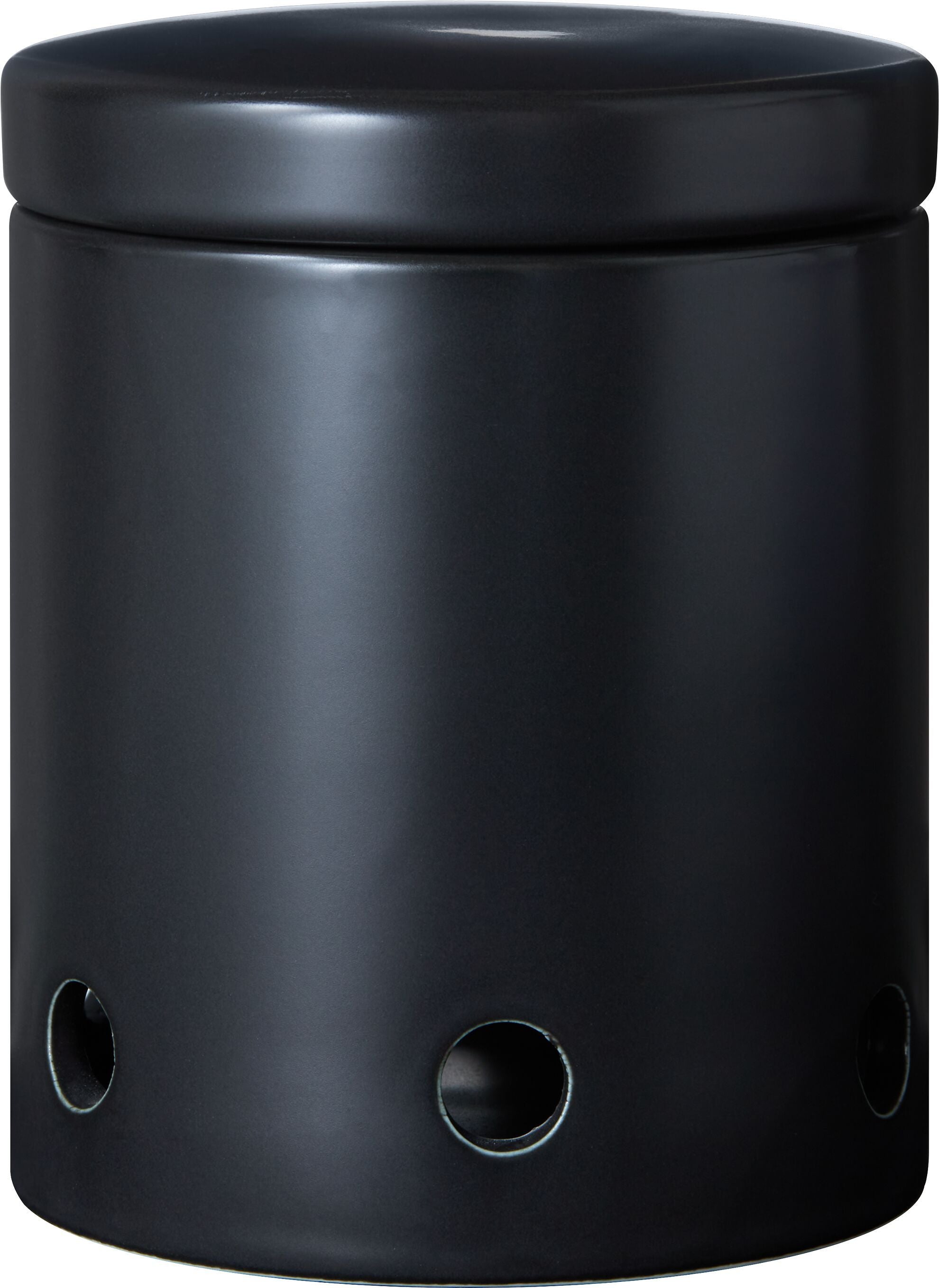 NEVIA Knoblauchtopf - Schwarz / H: 12.0 cm