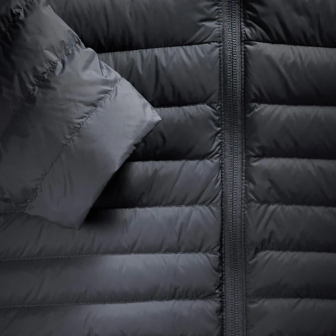 Decathlon Forclaz - Jaqueta puffer masculina Forclaz MT100 com enchimento de plumas