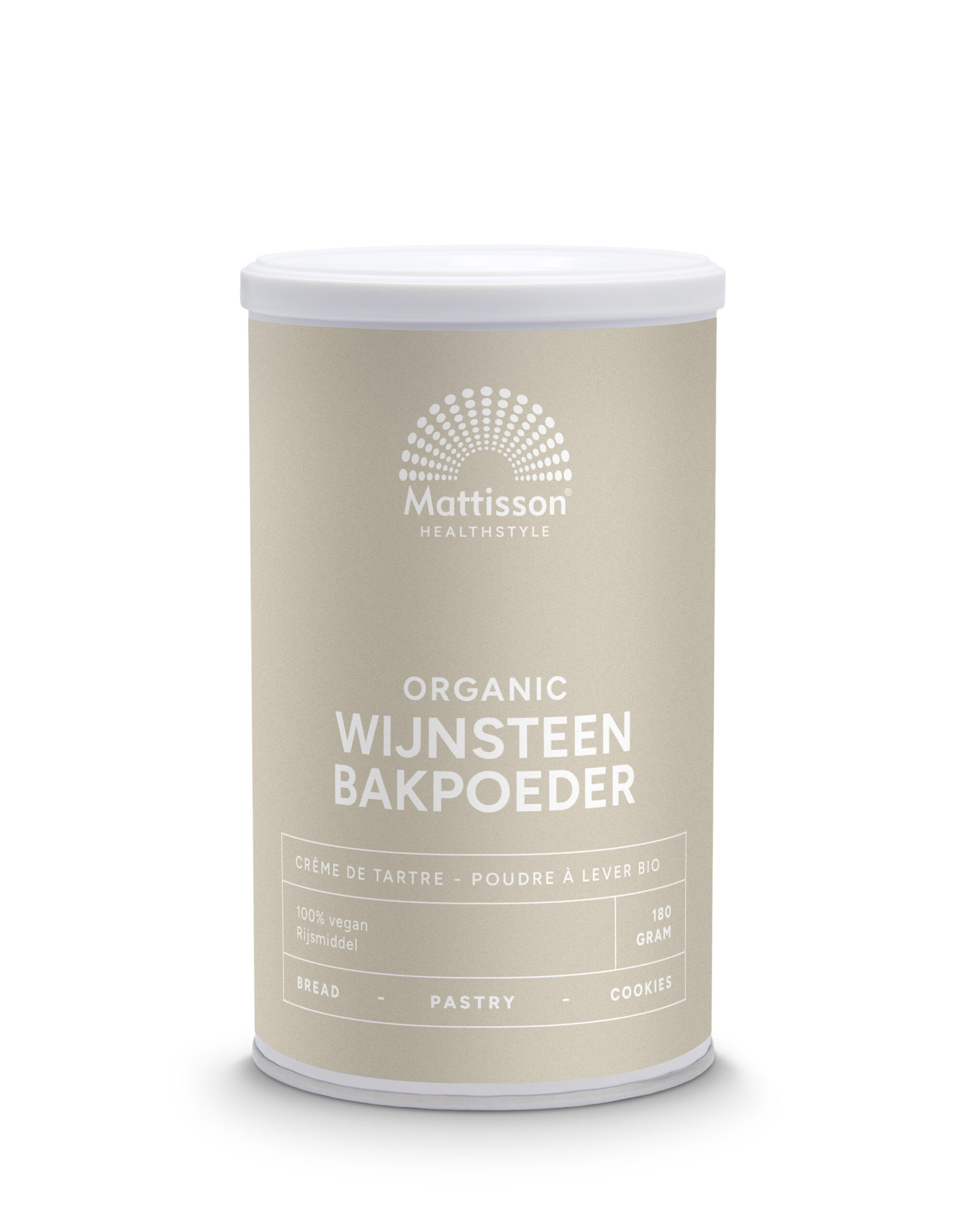 Mattisson Wijnsteenbakpoeder Bio (180 gr)