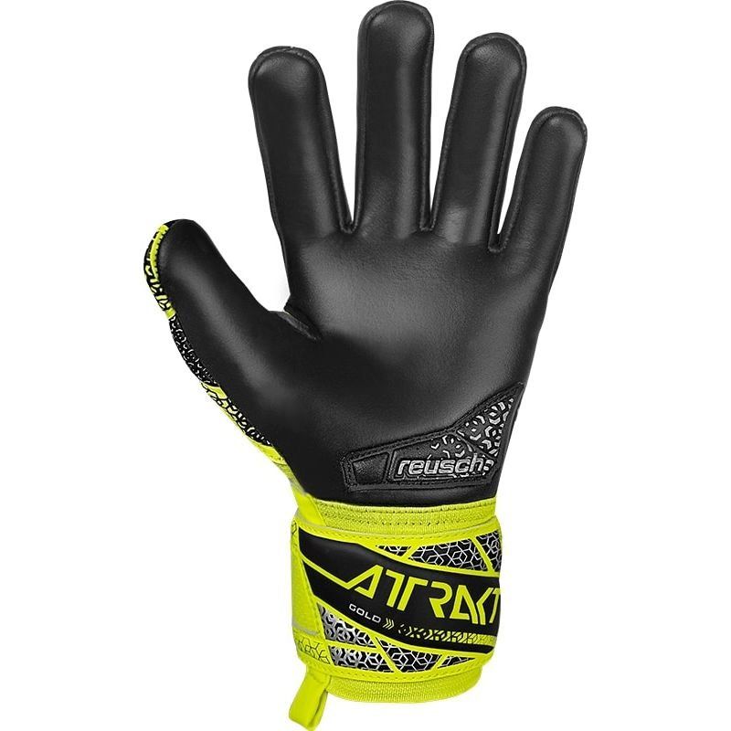 Reusch Gants de Gardien Attrakt Gold NC GK:LAB - Jaune/Argenté/Noir Enfant