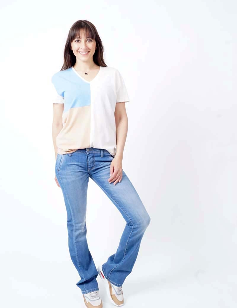 PLEASE JEAN BOOT CUT BLU DENIM