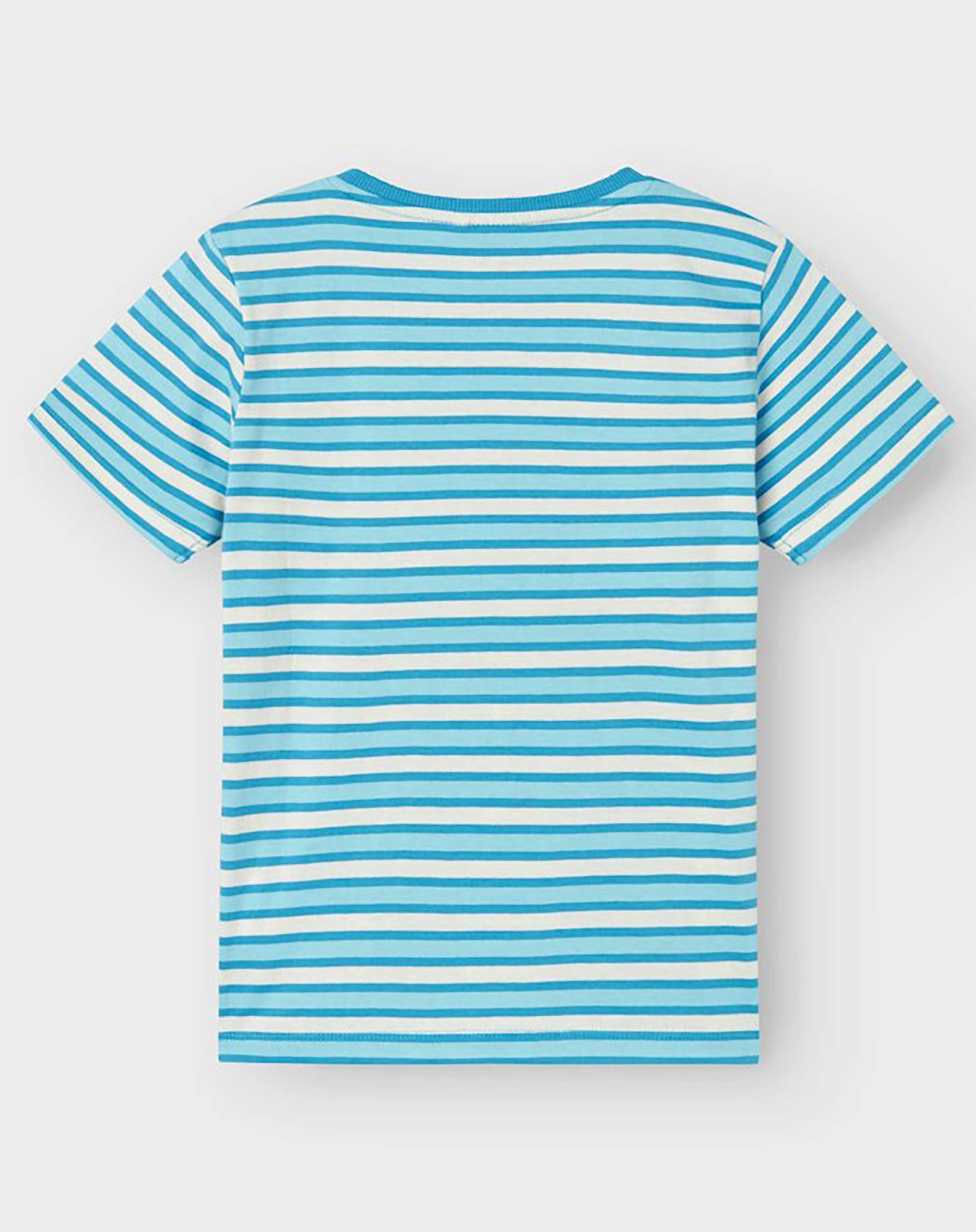 T-Shirt NKMDALOVAN TOUCH DOWN gestreift in swedish blue