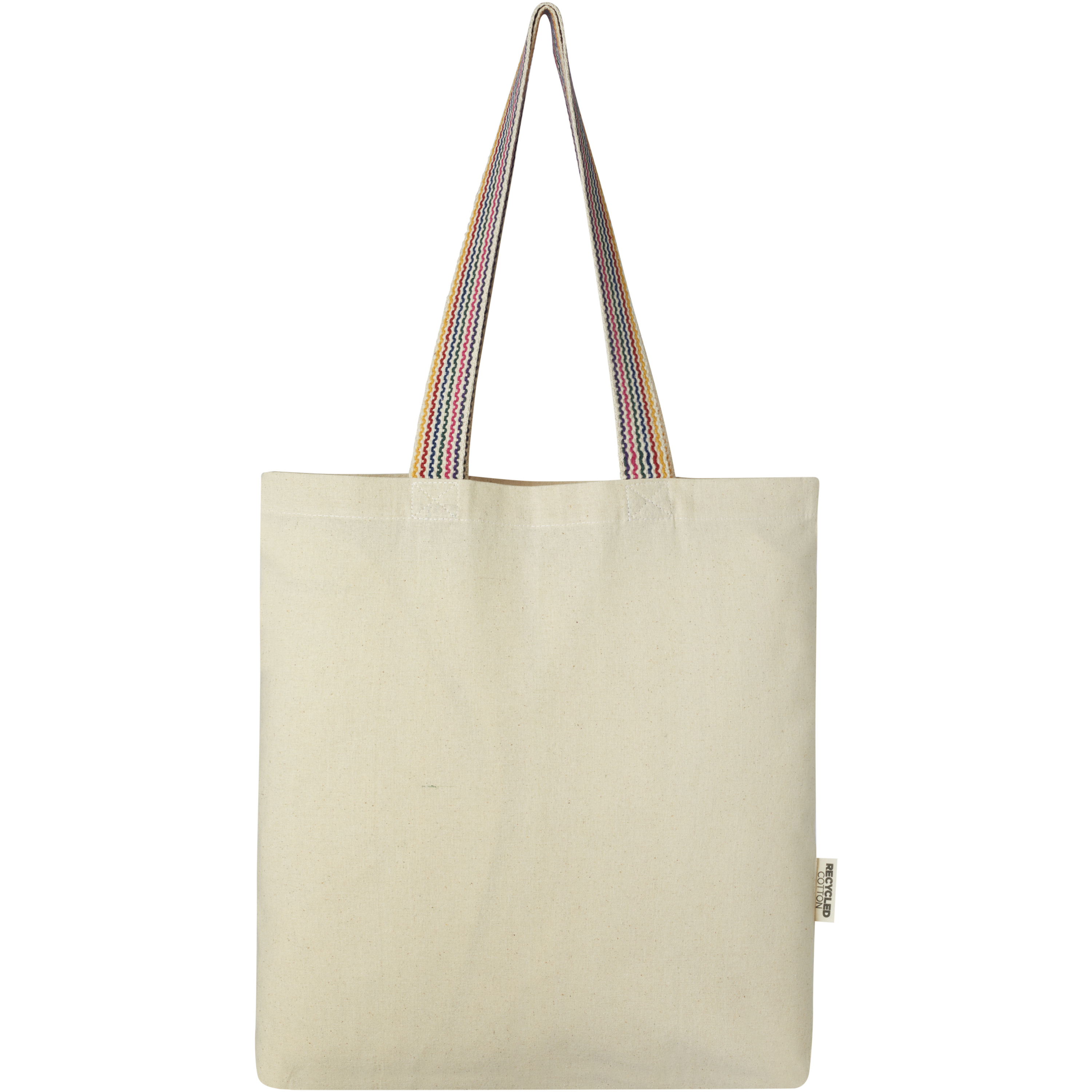 EgotierPro 120642 - Sac shopping Rainbow de 5 l en coton recyclé 180 g/m²