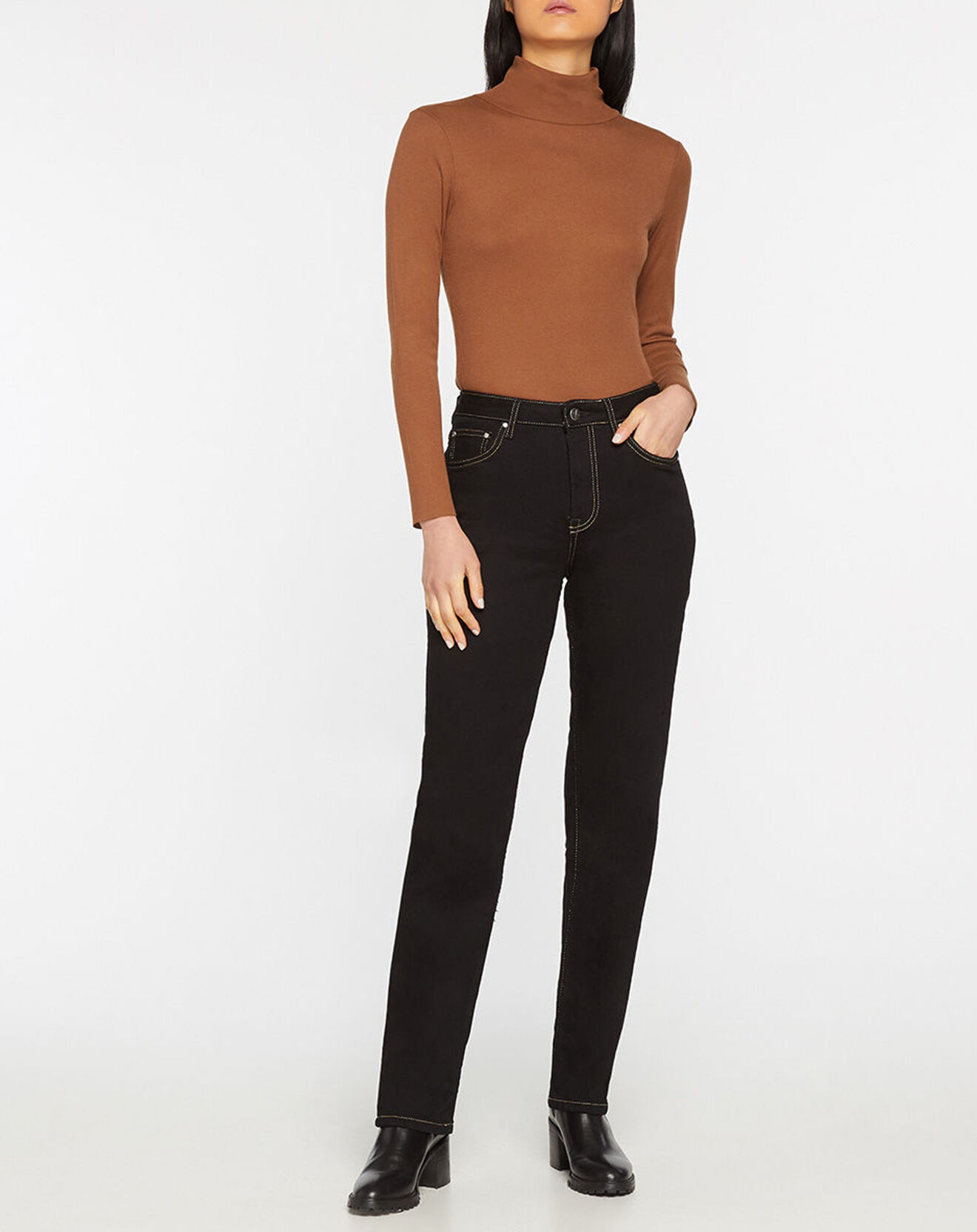 Pepe Jeans Jean Straight Tr Coutures Or noir