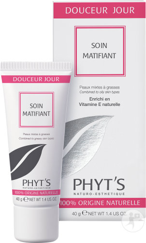 Phyt's Soin Matifiant Crème Protectrice Quotidienne Peaux Mixtes À Grasses Tube 40g