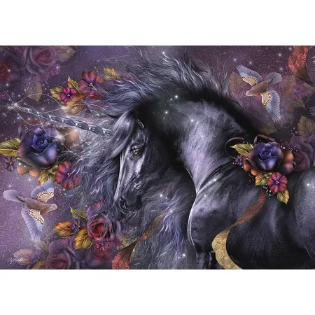 Schmidt Spiele Puzzle - Laurie Prindle: Blaue Rose, 1.000 Teile