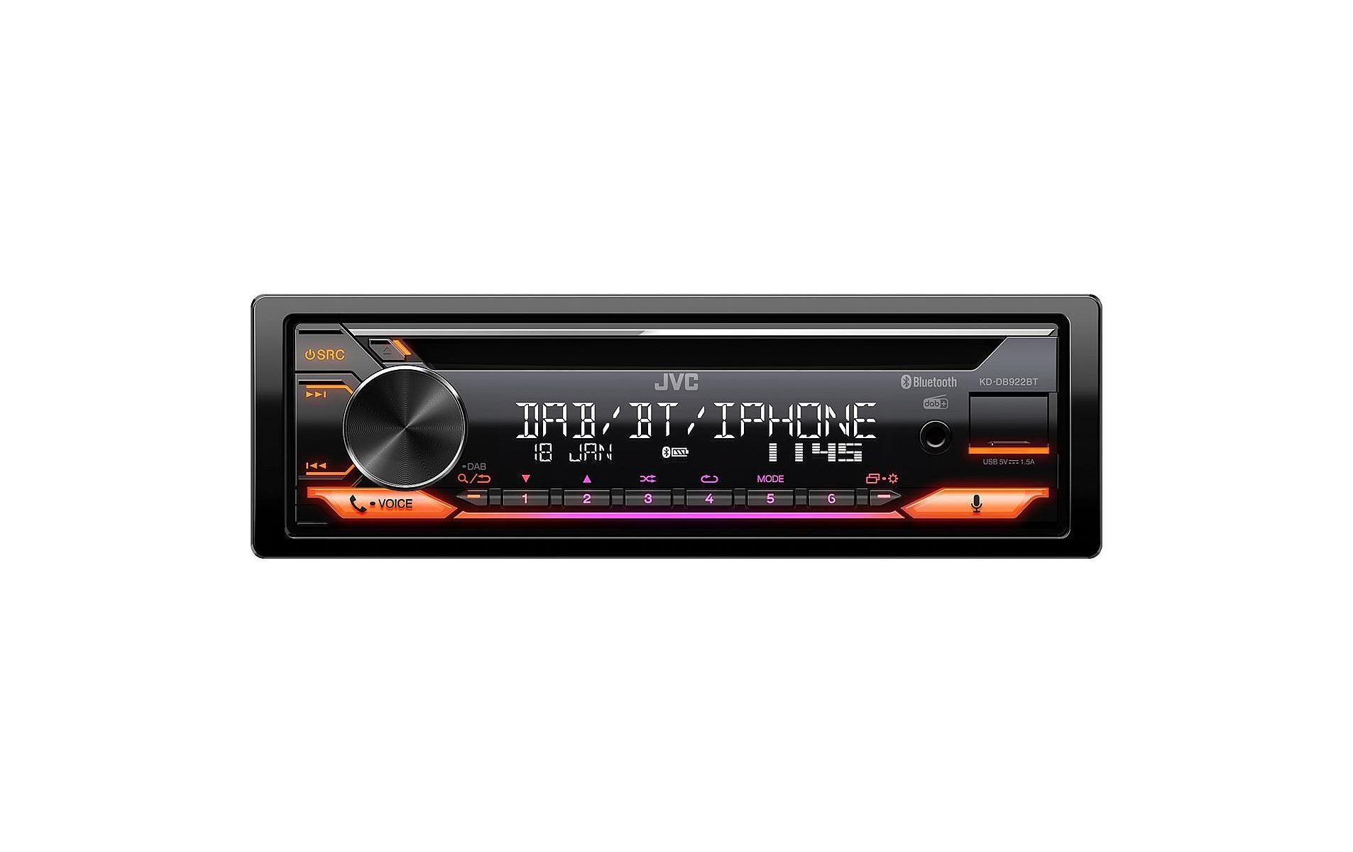 Autoradio KD-DB922BT 1 DIN<br>Autoradio mit CD-Receiver, Bluetooth und DAB+ Digitalradio