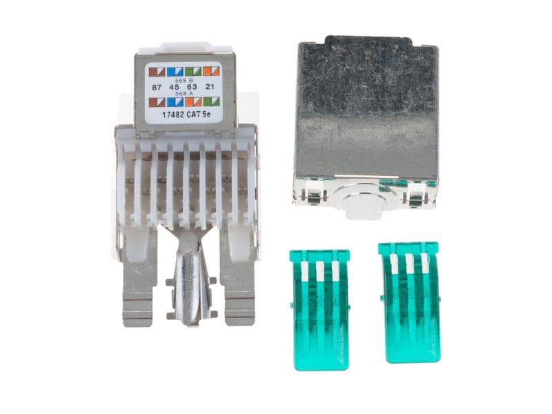 Feller EDIZIOdue Netzwerkdose UP 2x RJ45 Kat. 5e geschirmt Netzwerkdose,