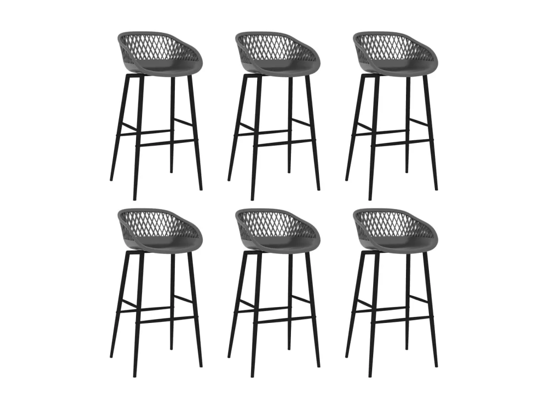 Ensemble de bar 7 pcs Noir et gris