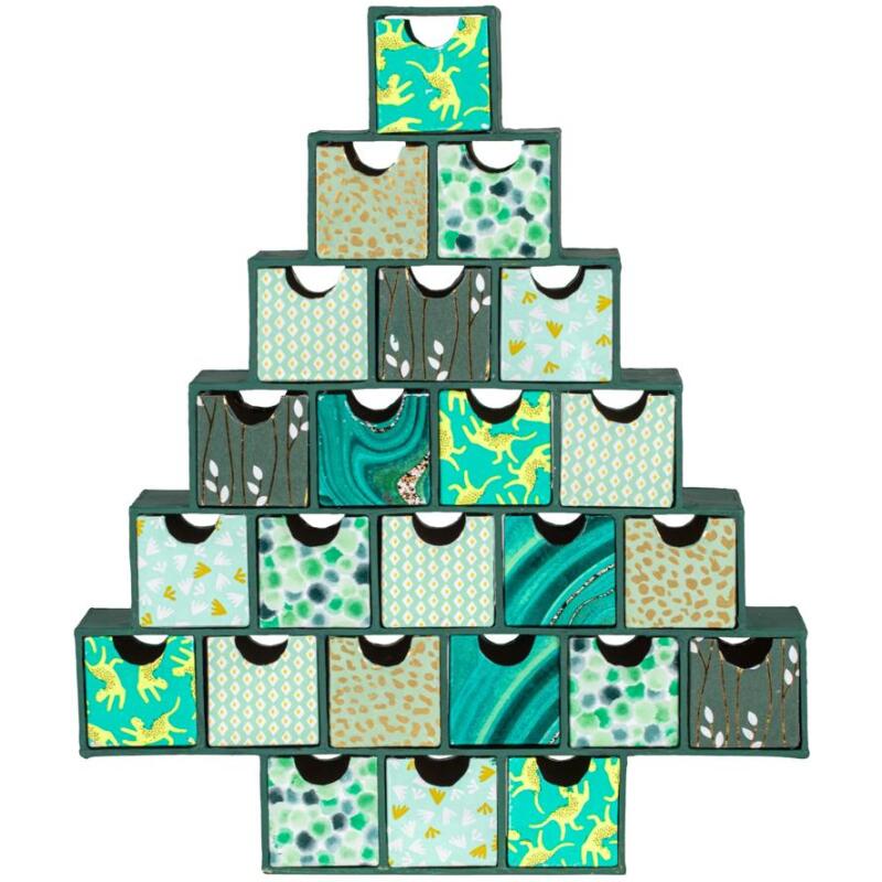 Calendrier de l'avent sapin - Kraft