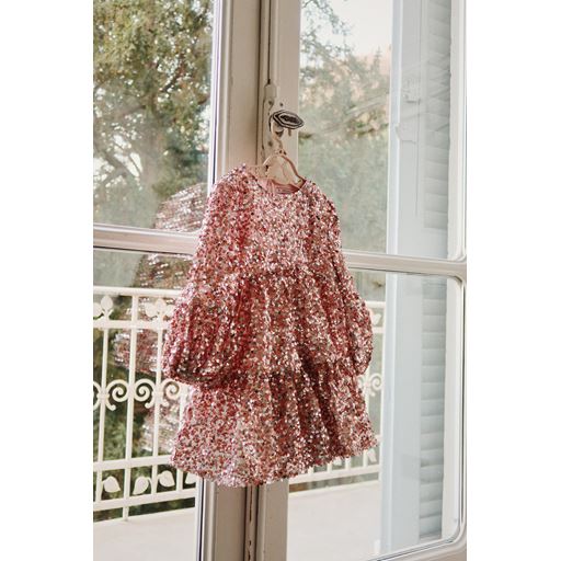 Konges Sløjd Lila Kjole, Grey/Rosa, 98 cm