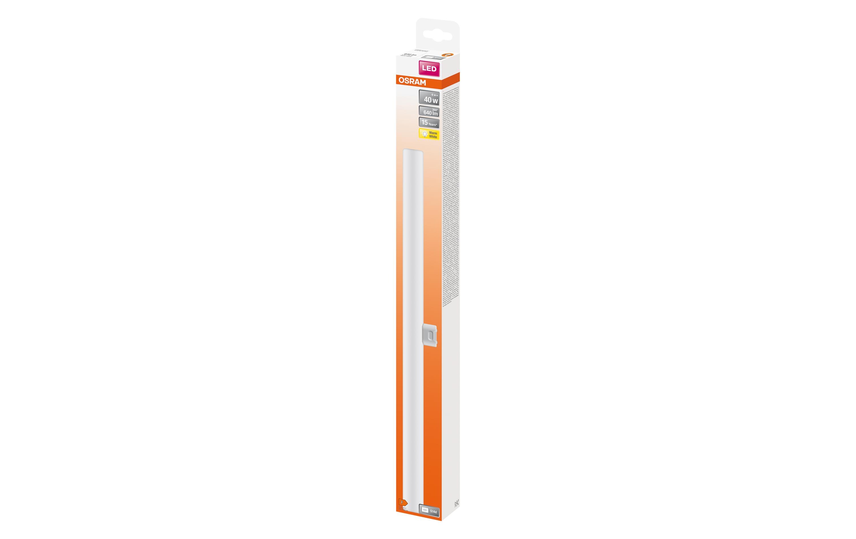 Röhre LEDinestra Base, 6W, S14d, WarmweissStabförmige LED-Lampen