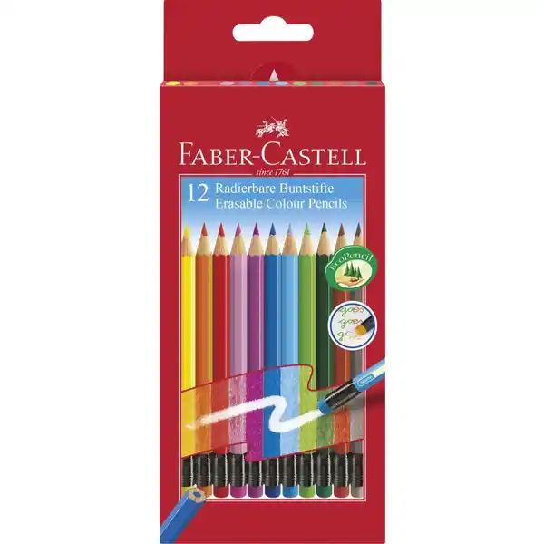 Radierbare Farbstifte 12er Pack